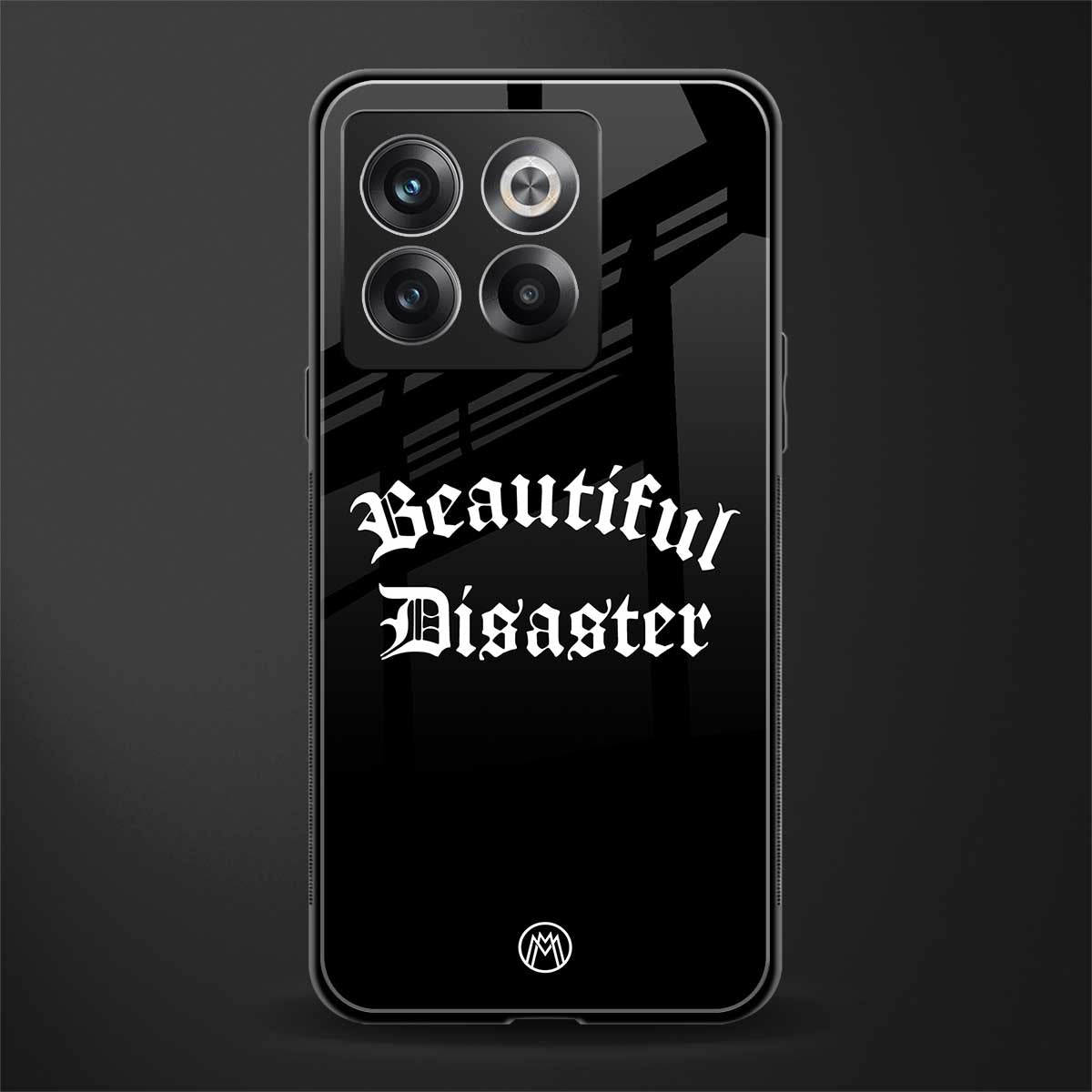 beautiful disaster back phone cover | glass case for oneplus 10t