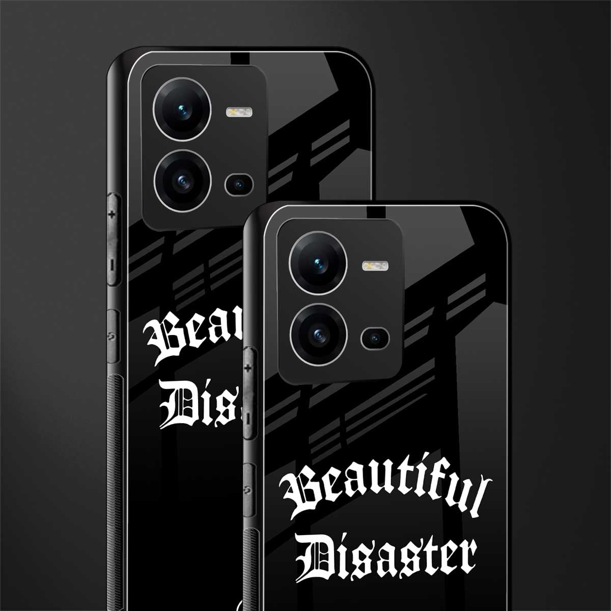 beautiful disaster back phone cover | glass case for vivo v25-5g