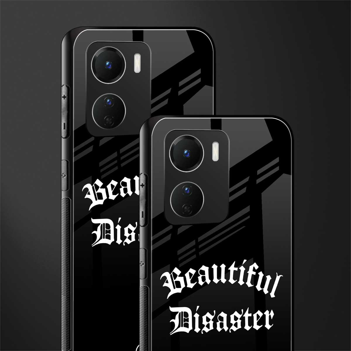 beautiful disaster back phone cover | glass case for vivo y16