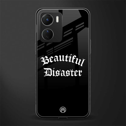 beautiful disaster back phone cover | glass case for vivo y16