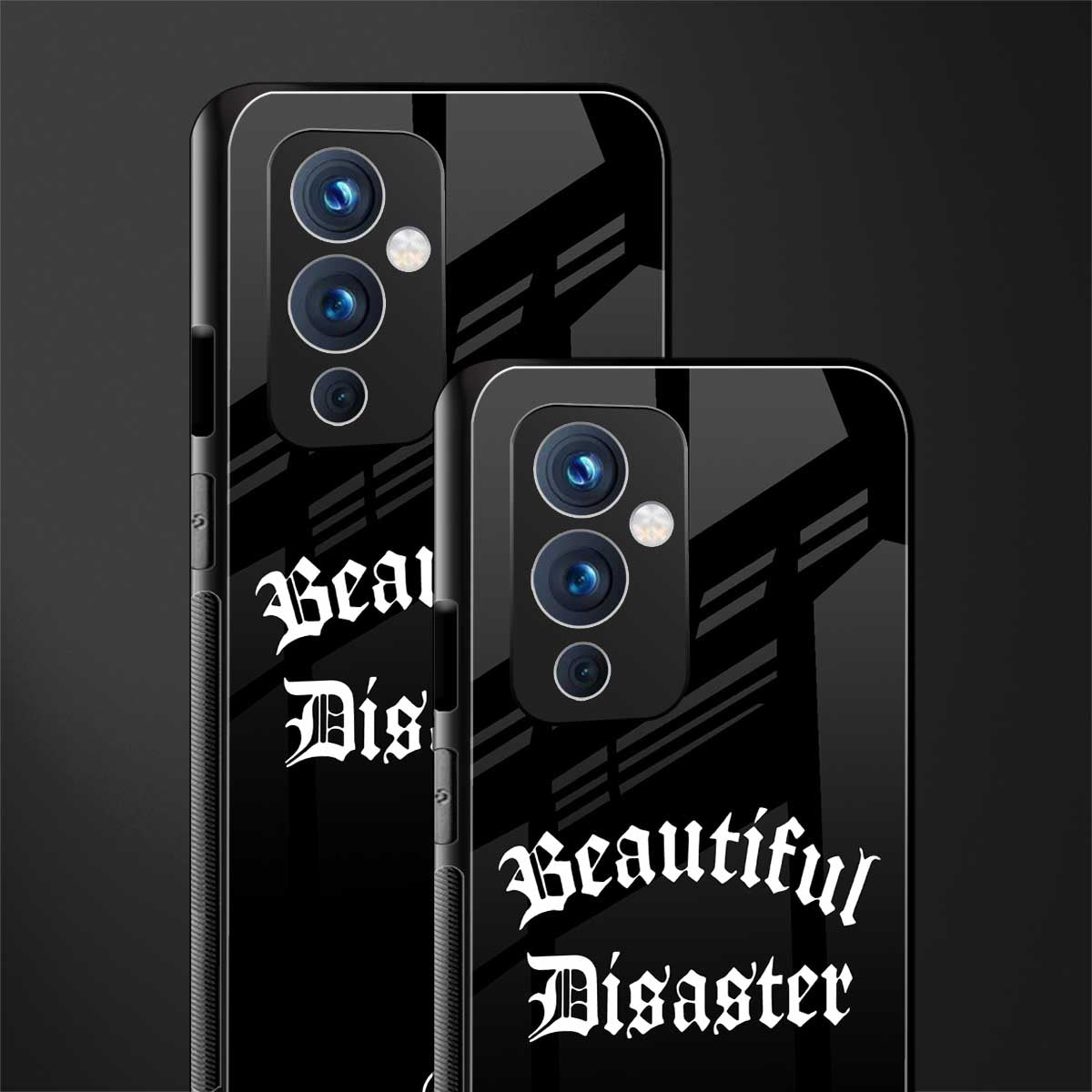 beautiful disaster back phone cover | glass case for oneplus 9