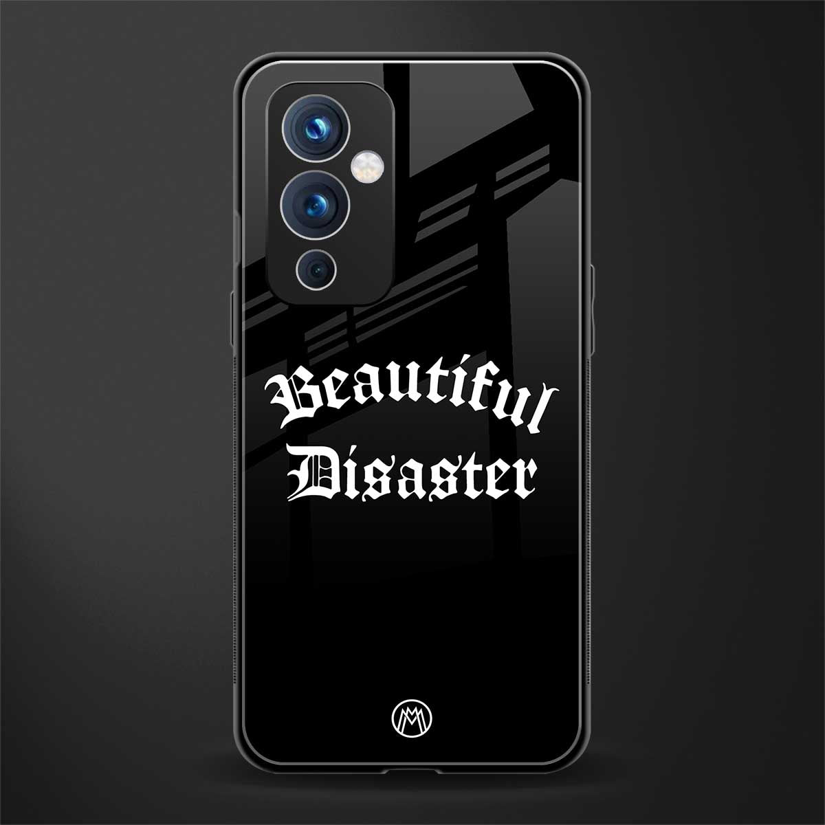 beautiful disaster back phone cover | glass case for oneplus 9