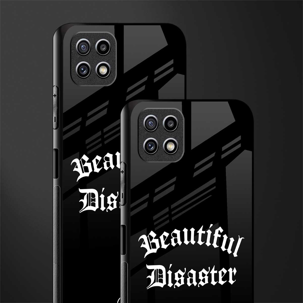 beautiful disaster back phone cover | glass case for samsung galaxy f42