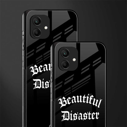 beautiful disaster back phone cover | glass case for samsung galaxy a04