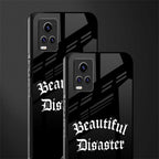 beautiful disaster back phone cover | glass case for vivo v21e 4g