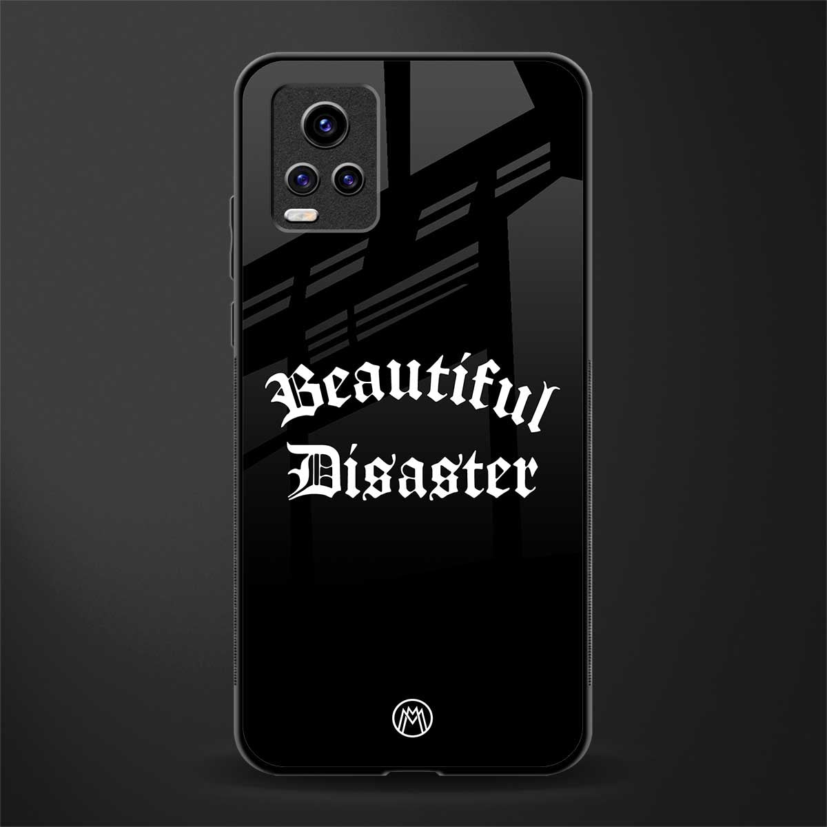 beautiful disaster back phone cover | glass case for vivo v21e 4g