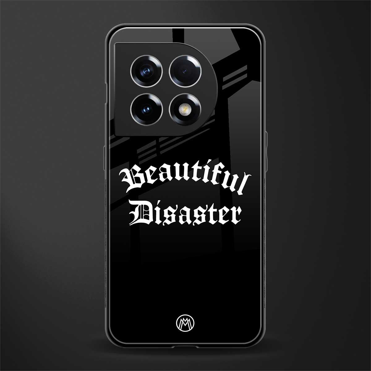beautiful disaster back phone cover | glass case for oneplus 11