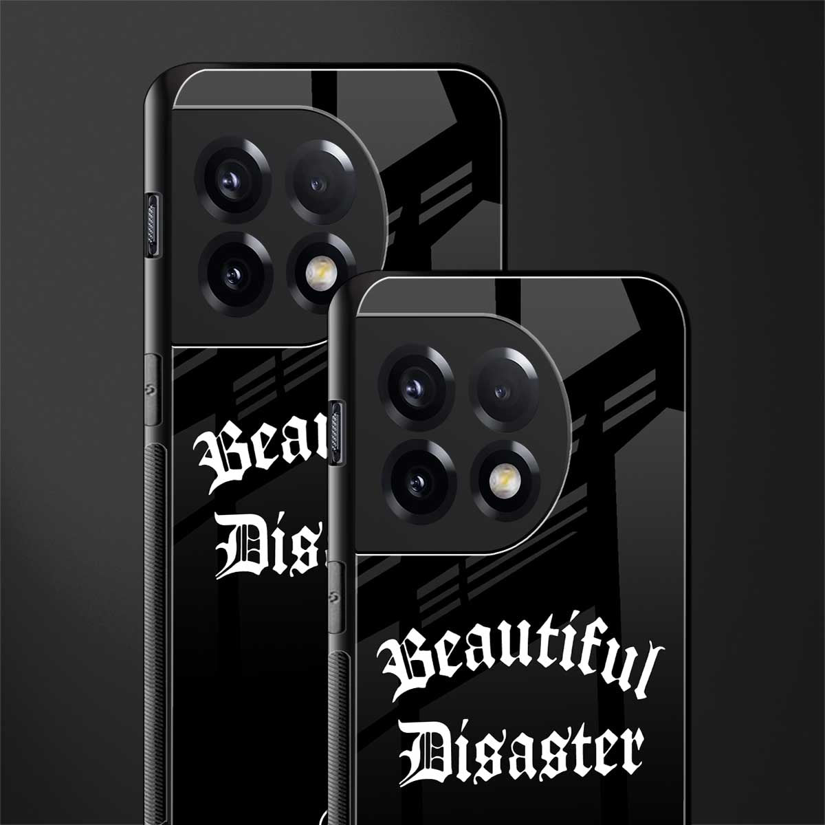 beautiful disaster back phone cover | glass case for oneplus 11r