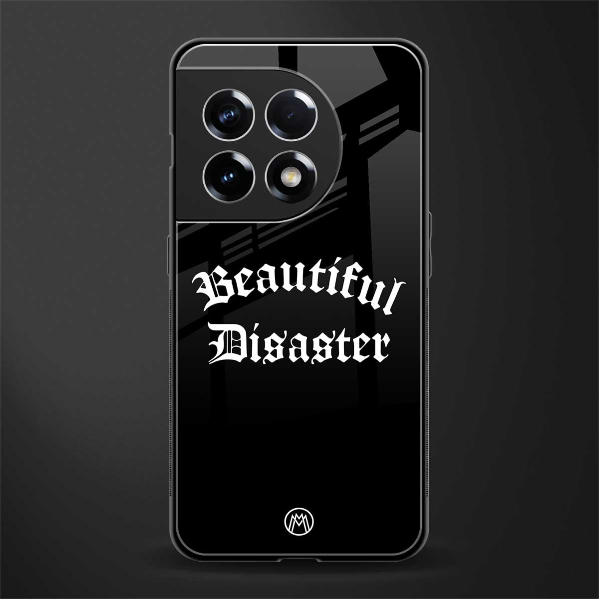 beautiful disaster back phone cover | glass case for oneplus 11r