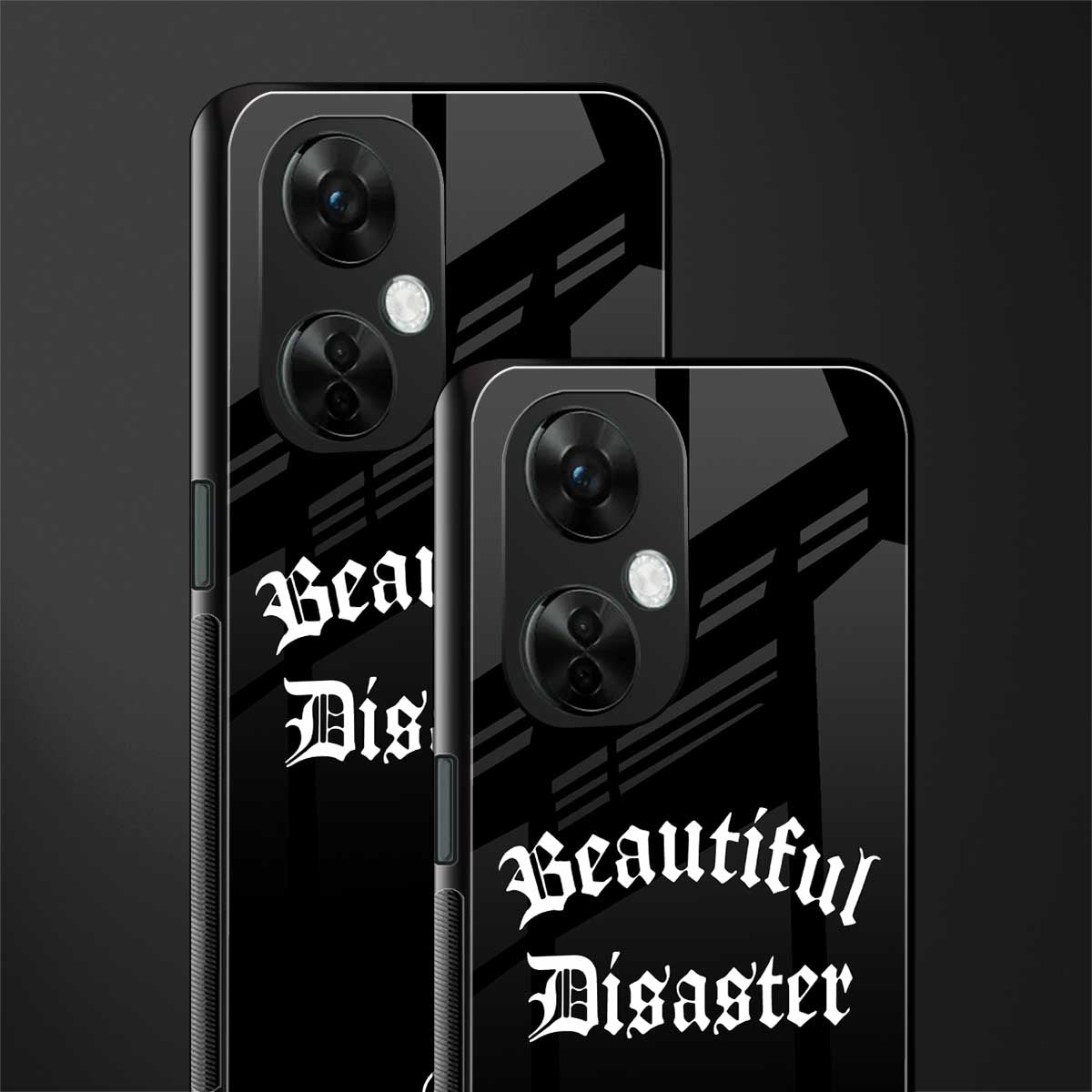 beautiful disaster back phone cover | glass case for oneplus nord ce 3 lite