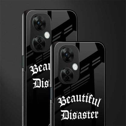 beautiful disaster back phone cover | glass case for oneplus nord ce 3 lite