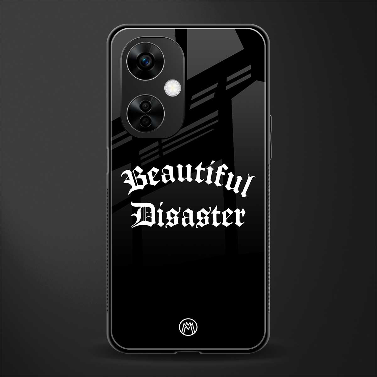 beautiful disaster back phone cover | glass case for oneplus nord ce 3 lite