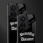 beautiful disaster back phone cover | glass case for vivo t1 44w 4g