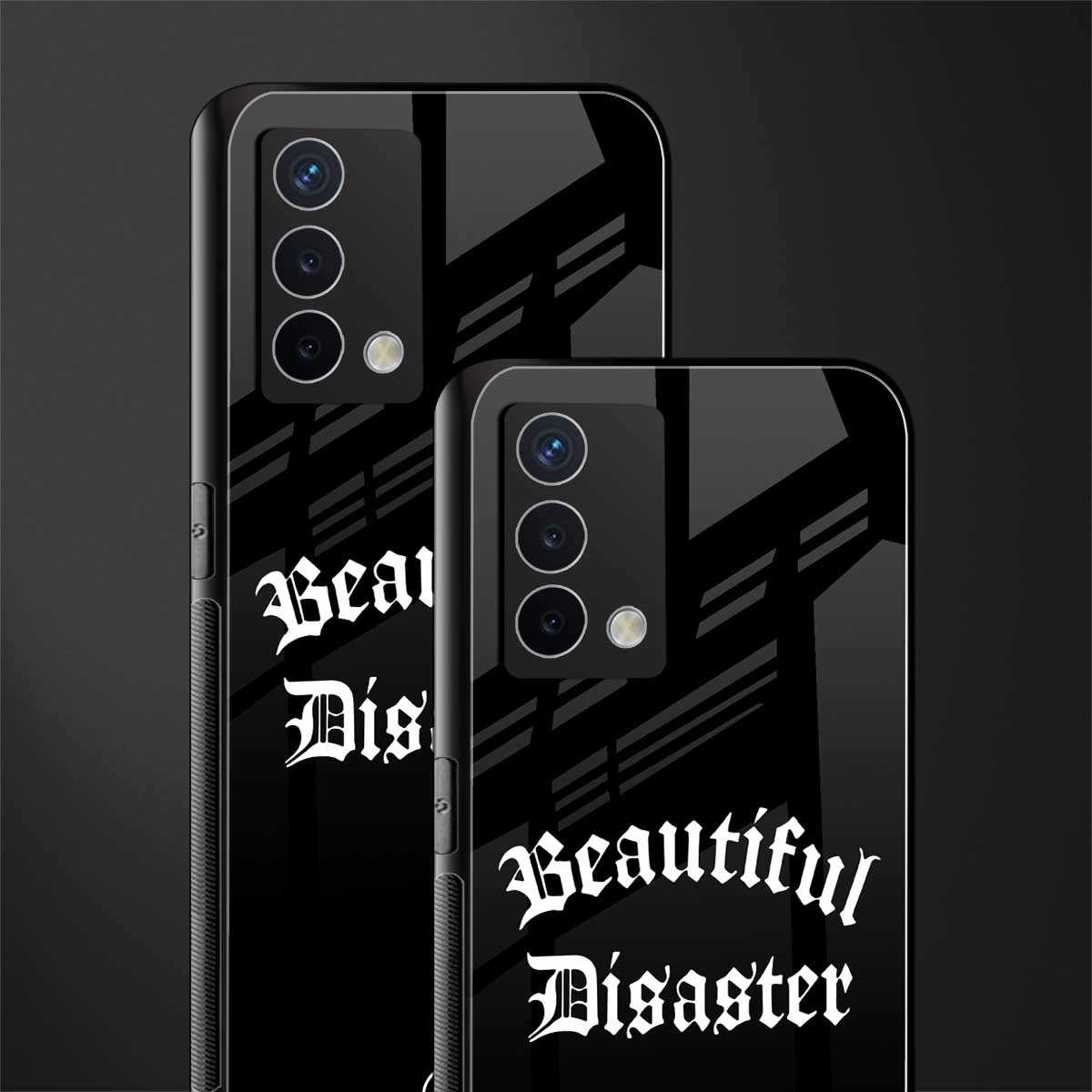 beautiful disaster back phone cover | glass case for oppo a74 4g