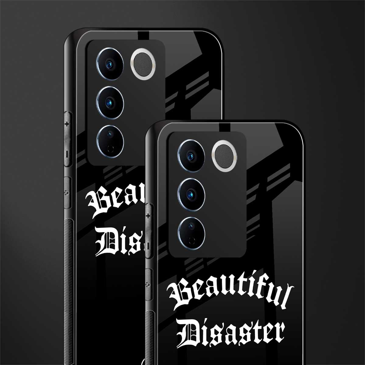 beautiful disaster back phone cover | glass case for vivo v27 pro 5g