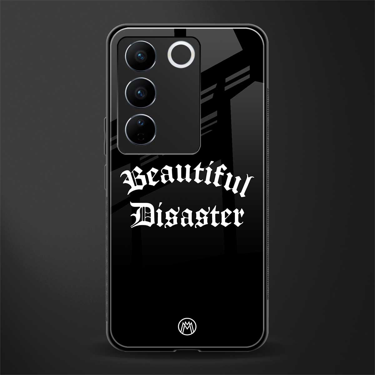 beautiful disaster back phone cover | glass case for vivo v27 pro 5g