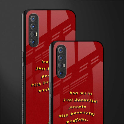beautiful people with beautiful problems glass case for oppo reno 3 pro image-2