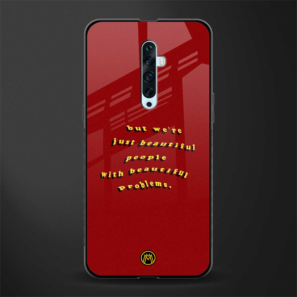 beautiful people with beautiful problems glass case for oppo reno 2f image