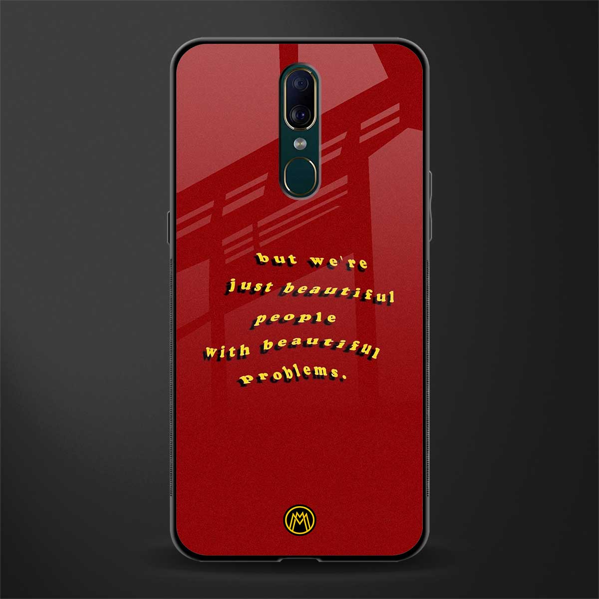 beautiful people with beautiful problems glass case for oppo f11 image