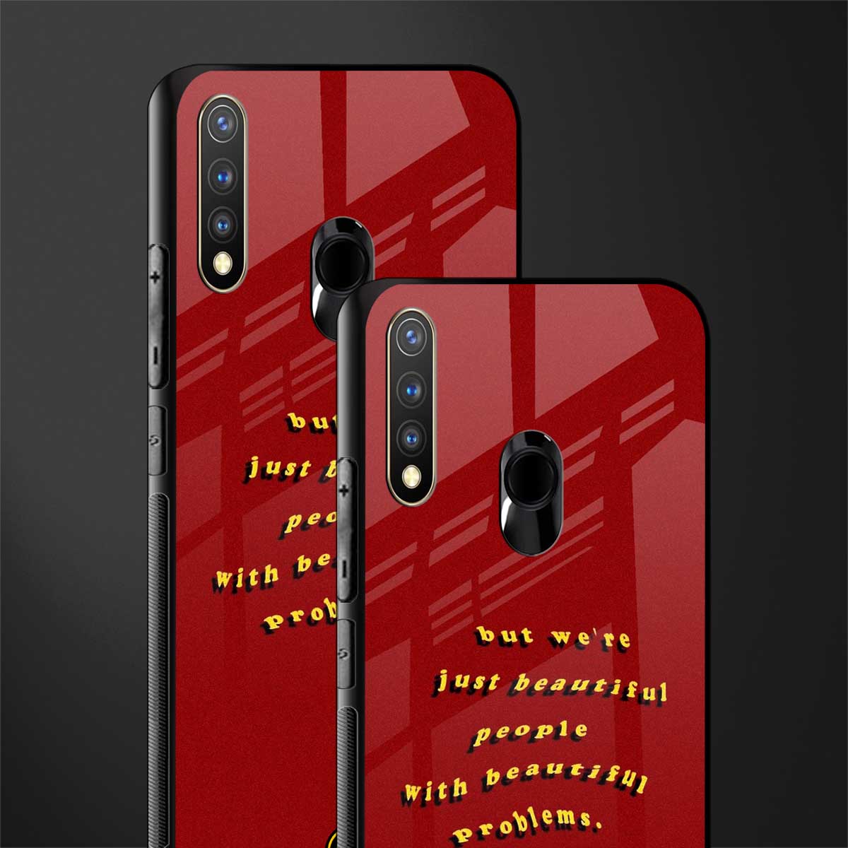 beautiful people with beautiful problems glass case for vivo y19 image-2