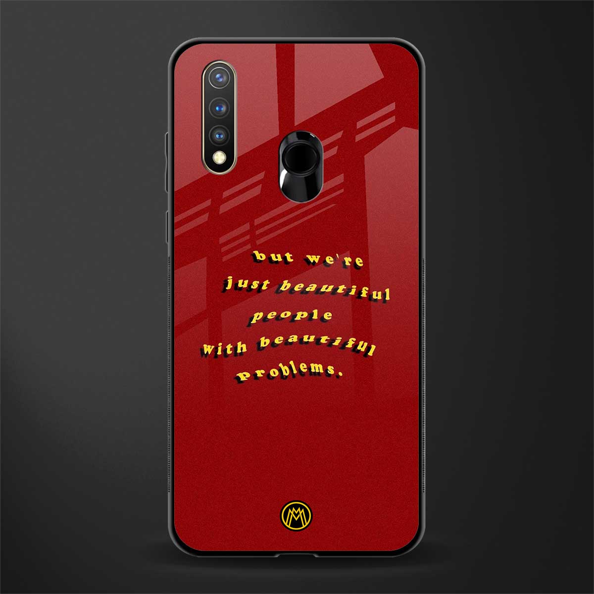 beautiful people with beautiful problems glass case for vivo y19 image