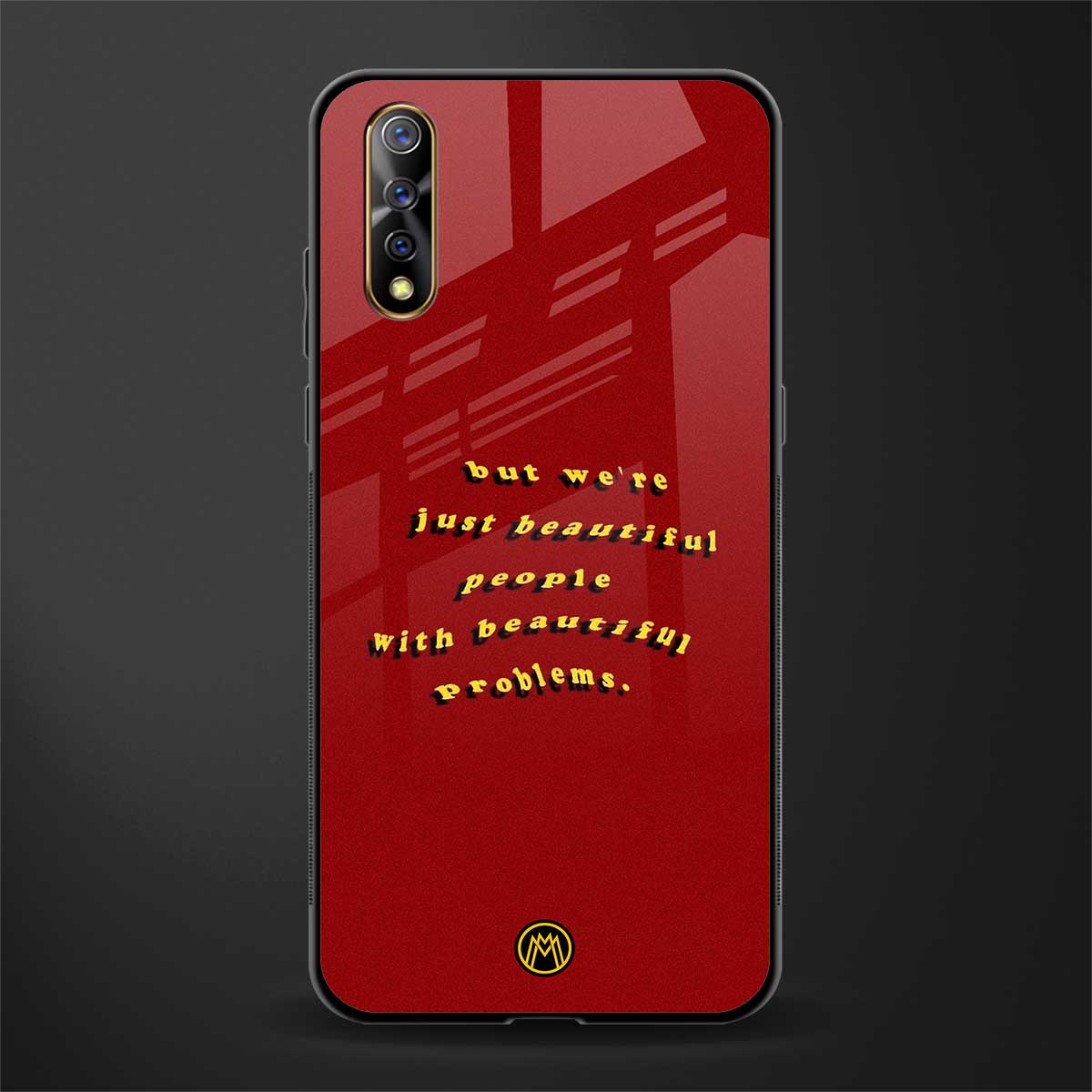 beautiful people with beautiful problems glass case for vivo s1 image