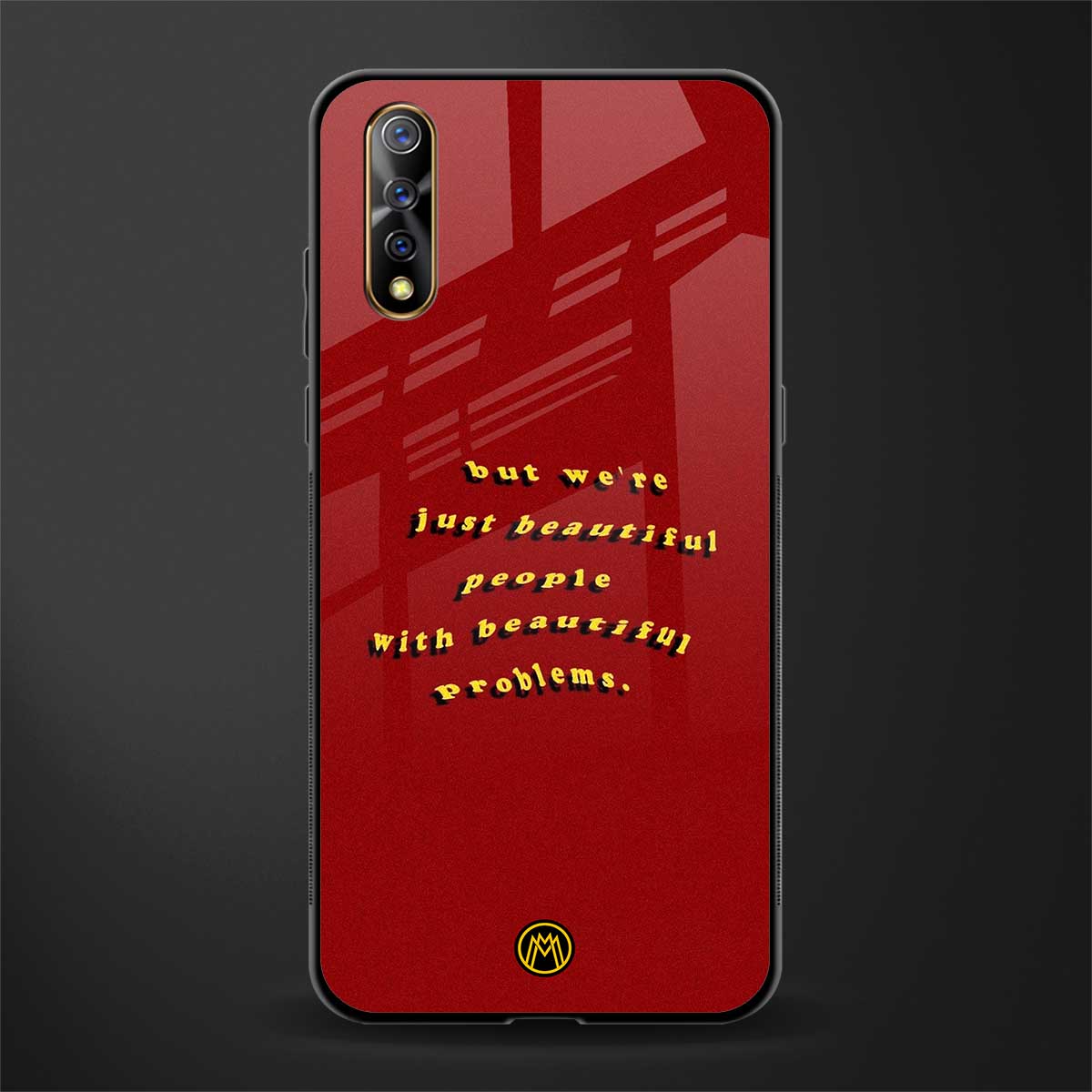 beautiful people with beautiful problems glass case for vivo z1x image