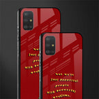 beautiful people with beautiful problems glass case for samsung galaxy a51 image-2