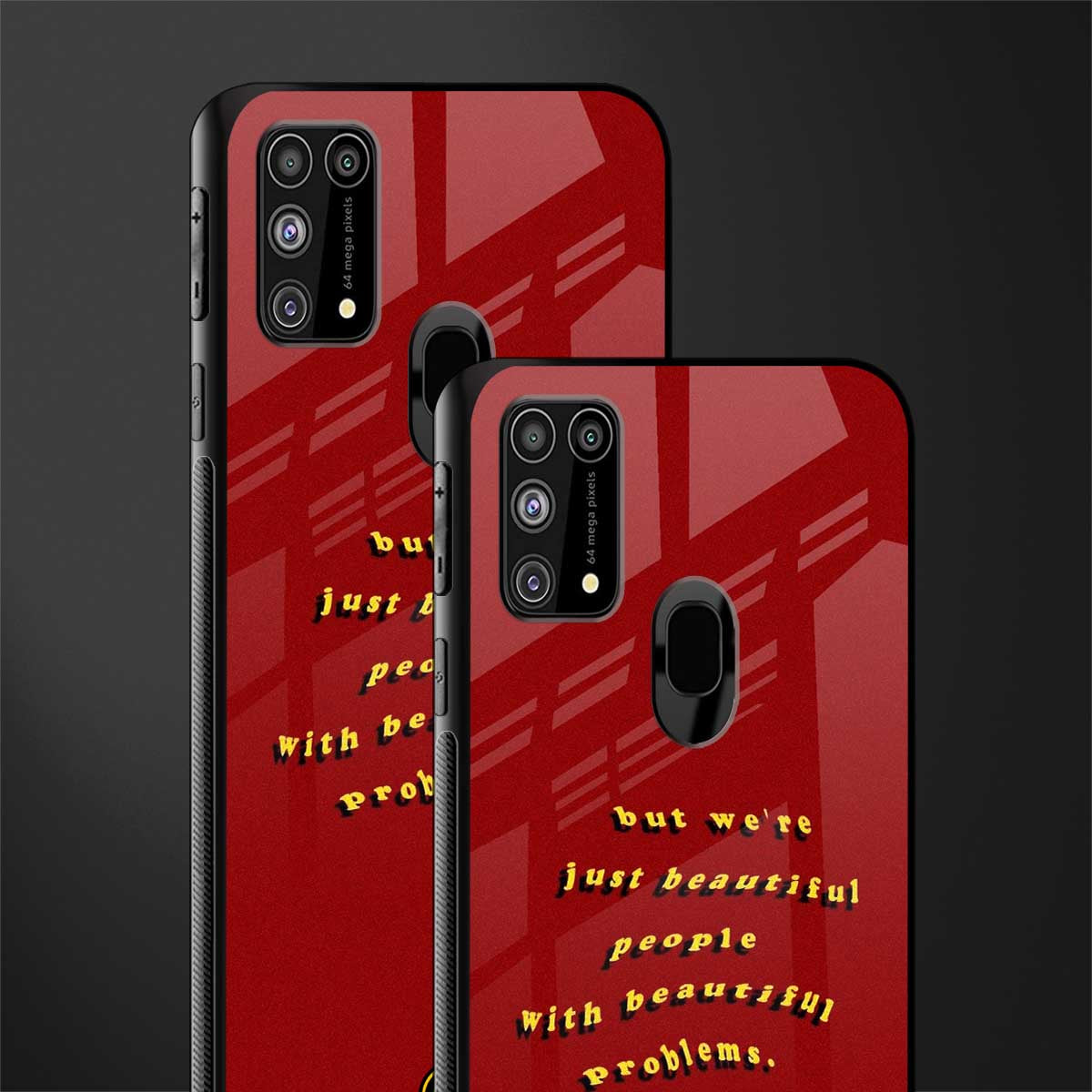 beautiful people with beautiful problems glass case for samsung galaxy m31 prime edition image-2