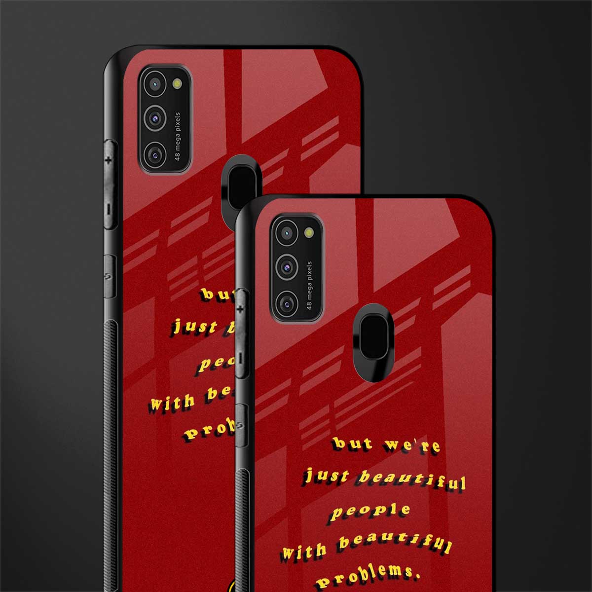 beautiful people with beautiful problems glass case for samsung galaxy m21 image-2