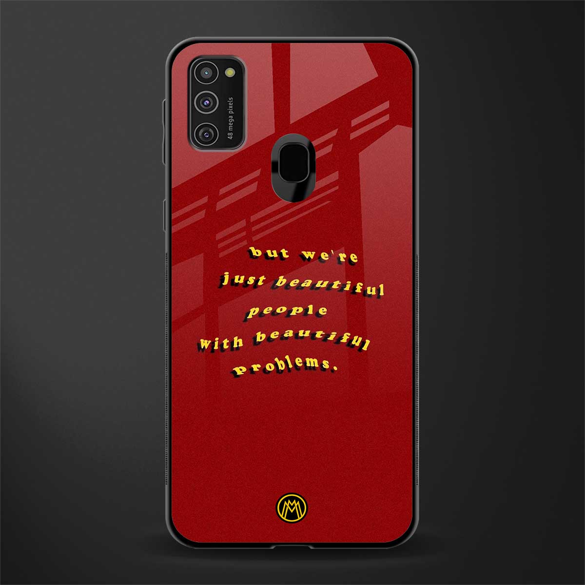 beautiful people with beautiful problems glass case for samsung galaxy m21 image