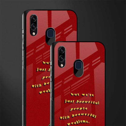 beautiful people with beautiful problems glass case for samsung galaxy a20 image-2