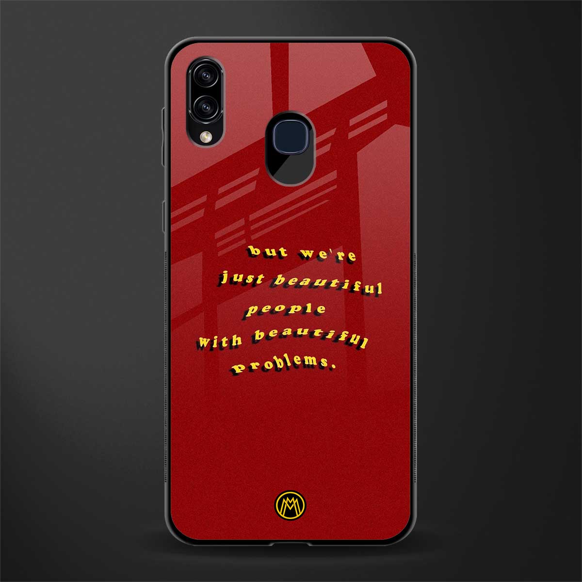 beautiful people with beautiful problems glass case for samsung galaxy a20 image