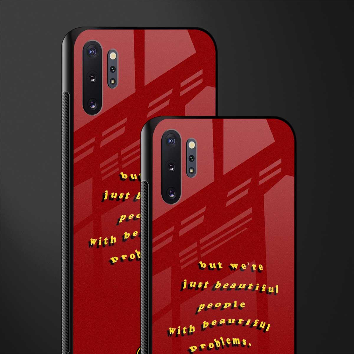 beautiful people with beautiful problems glass case for samsung galaxy note 10 plus image-2
