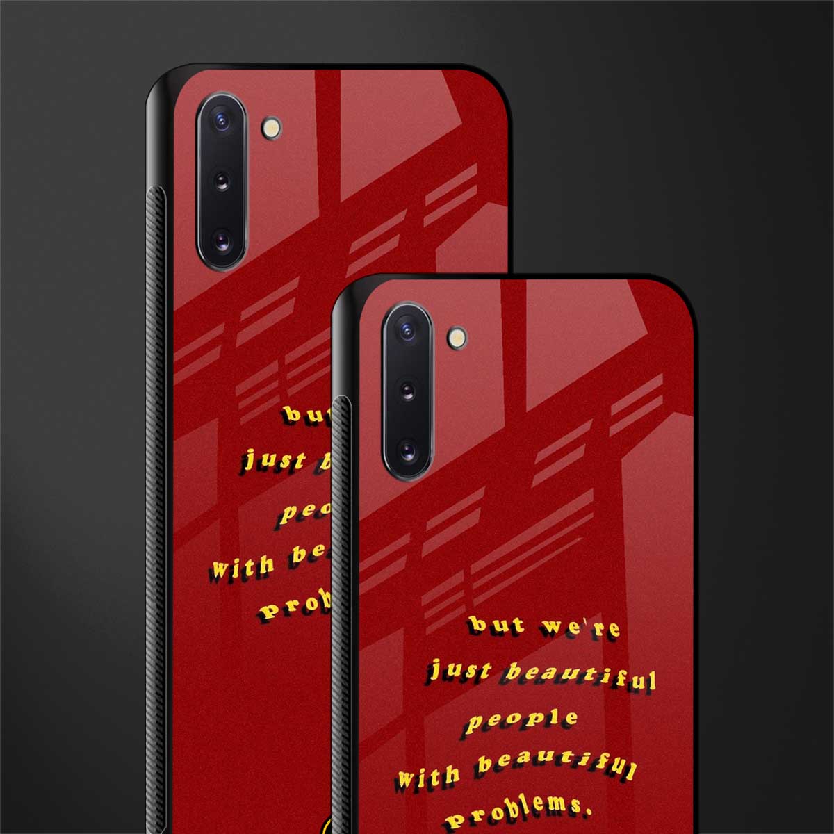 beautiful people with beautiful problems glass case for samsung galaxy note 10 image-2