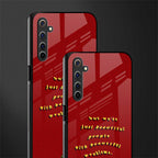 beautiful people with beautiful problems glass case for realme 6i image-2
