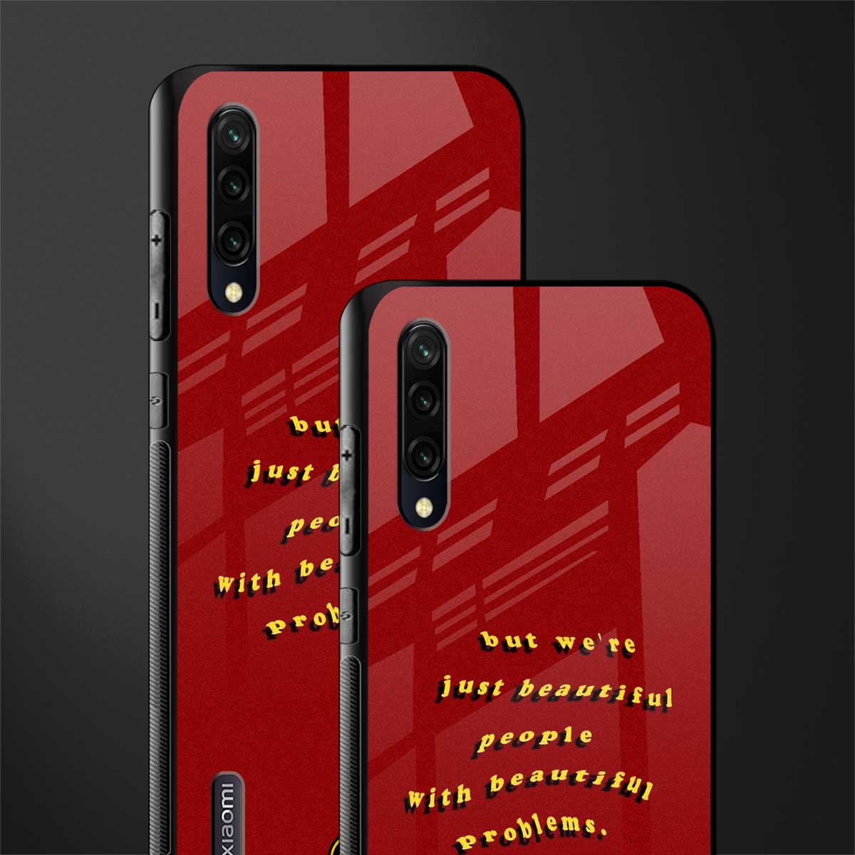 beautiful people with beautiful problems glass case for mi a3 redmi a3 image-2