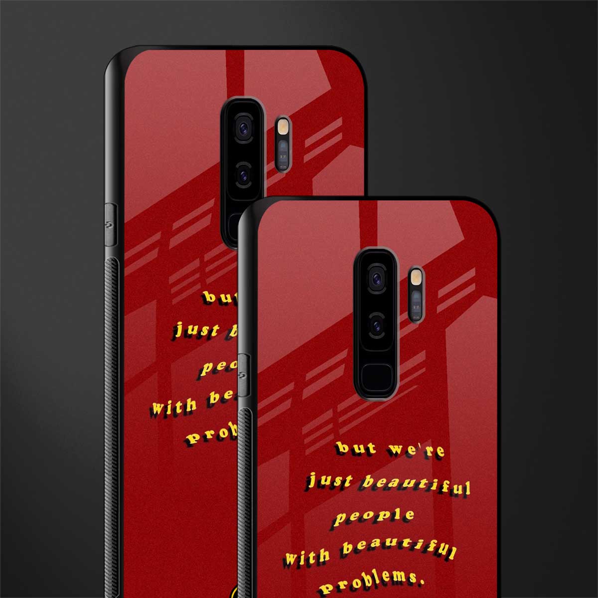 beautiful people with beautiful problems glass case for samsung galaxy s9 plus image-2