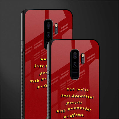 beautiful people with beautiful problems glass case for samsung galaxy s9 plus image-2