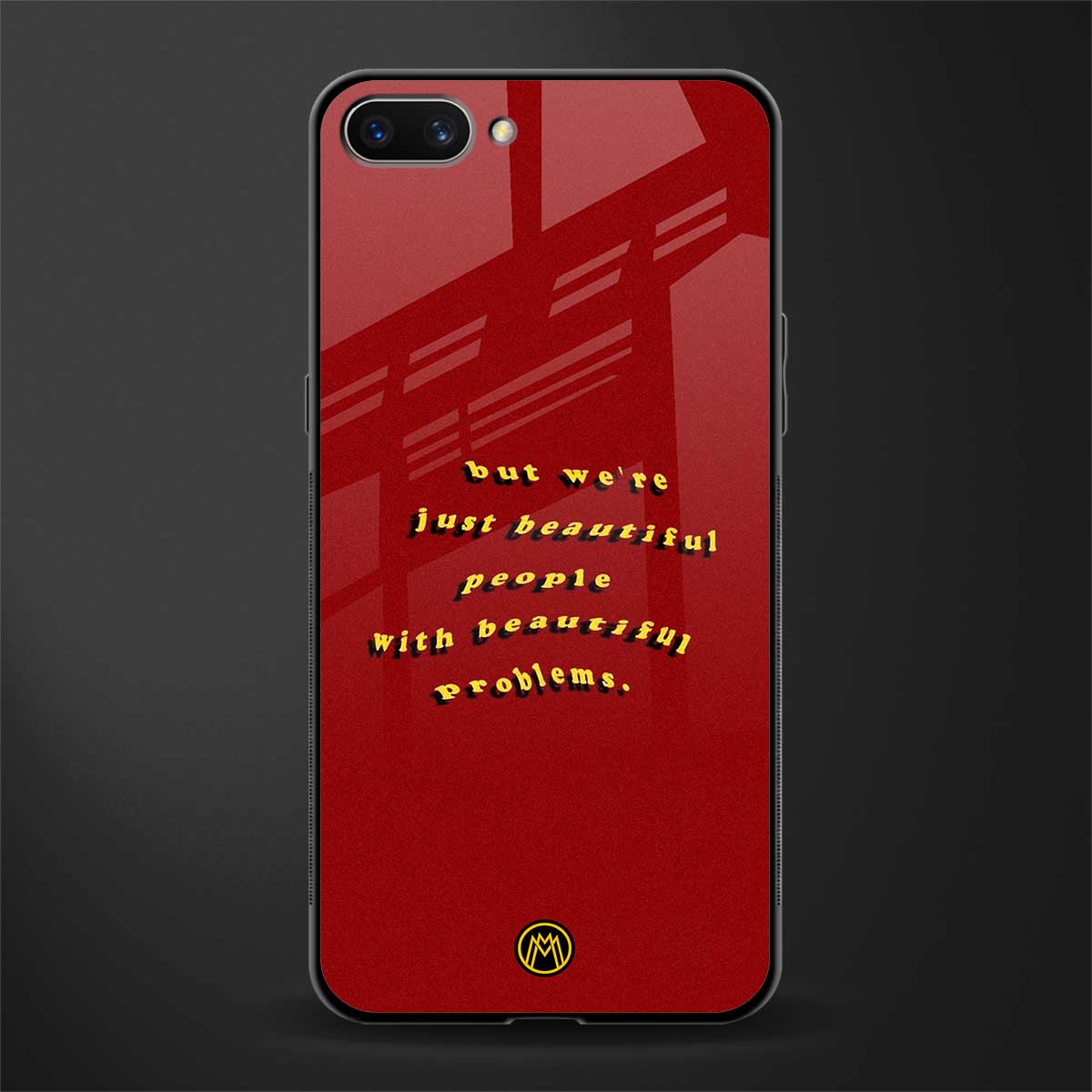 beautiful people with beautiful problems glass case for realme c1 image