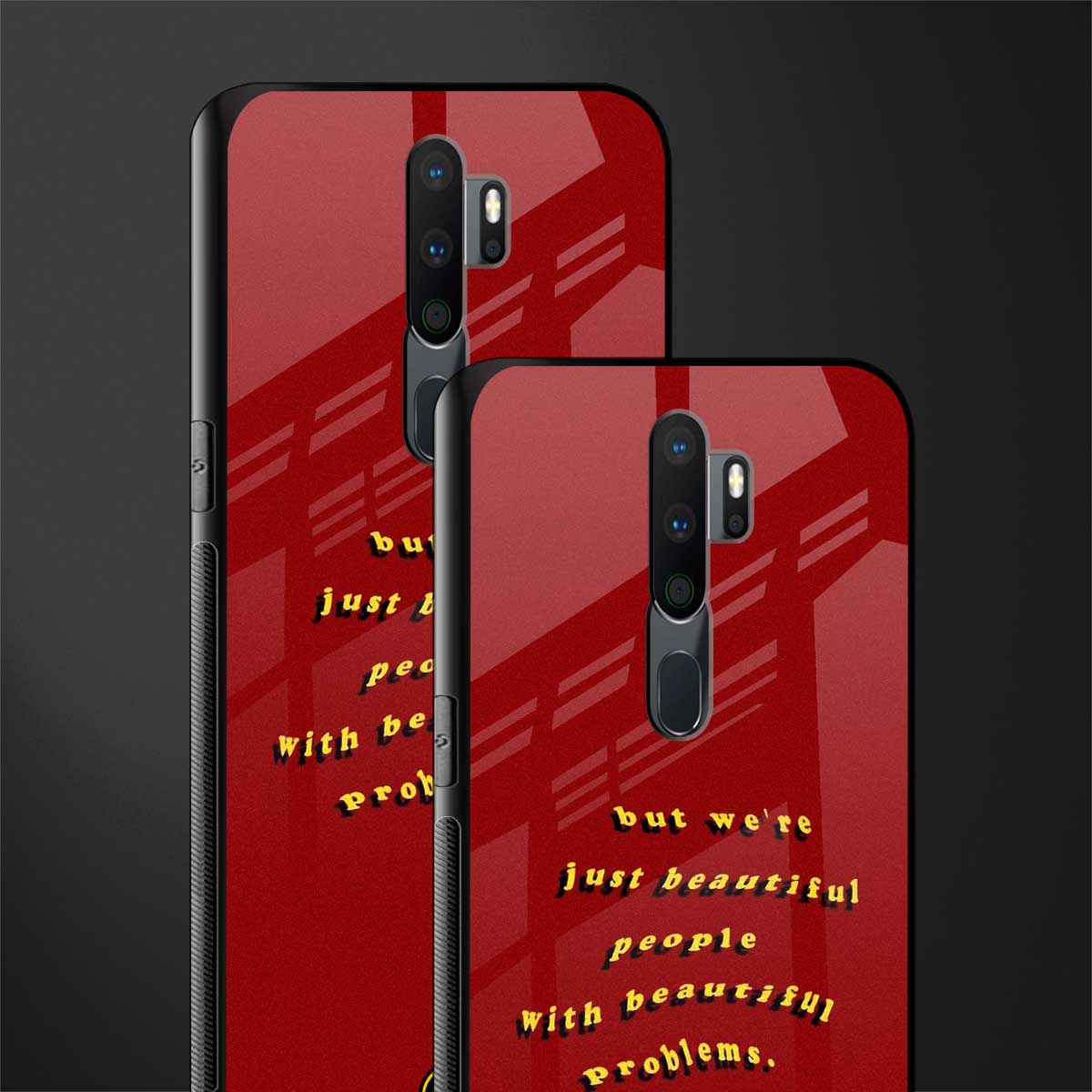 beautiful people with beautiful problems glass case for oppo a9 2020 image-2