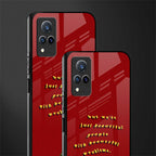 beautiful people with beautiful problems glass case for vivo v21 5g image-2