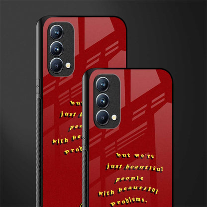 beautiful people with beautiful problems glass case for oppo f19 image-2