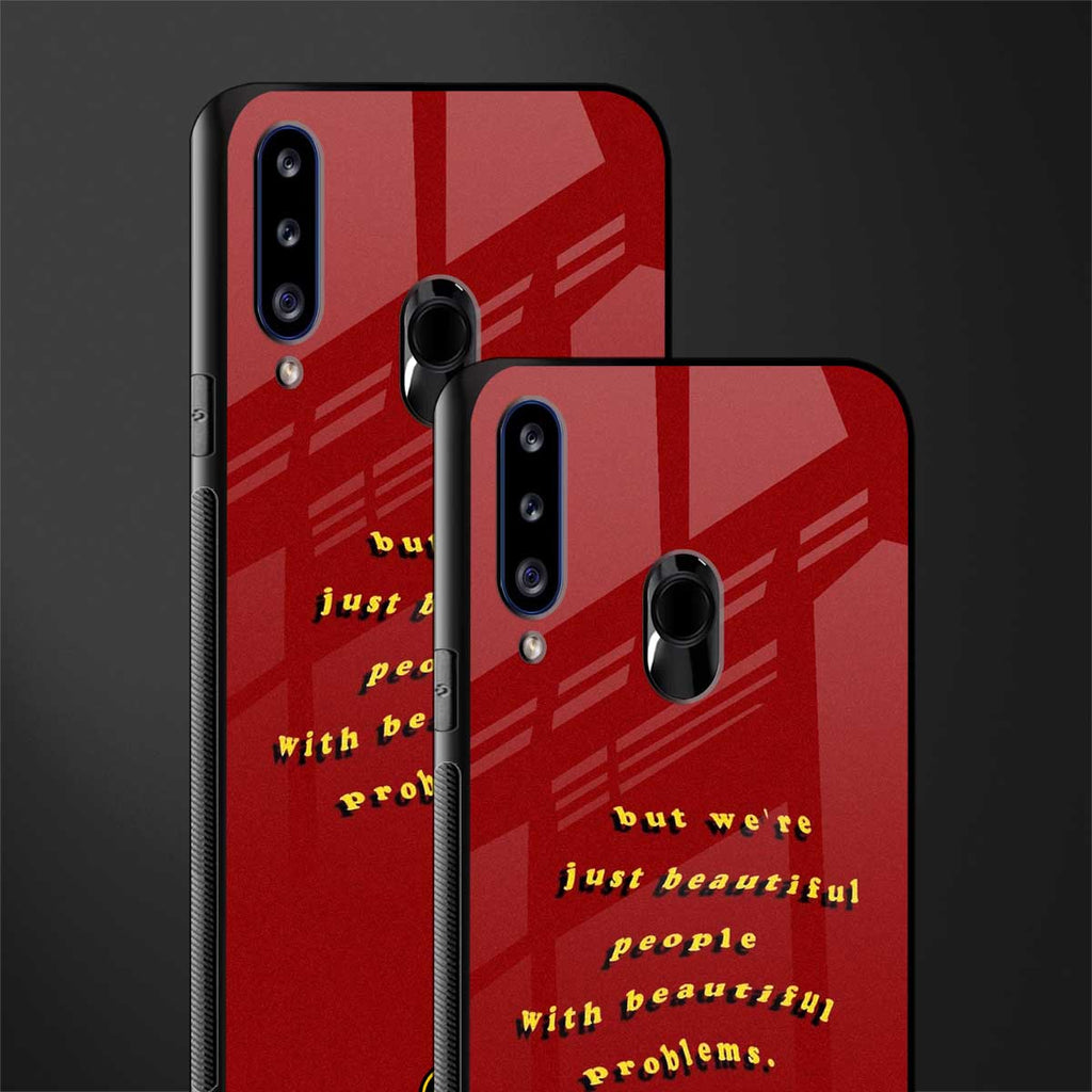beautiful people with beautiful problems glass case for samsung galaxy a20s image-2