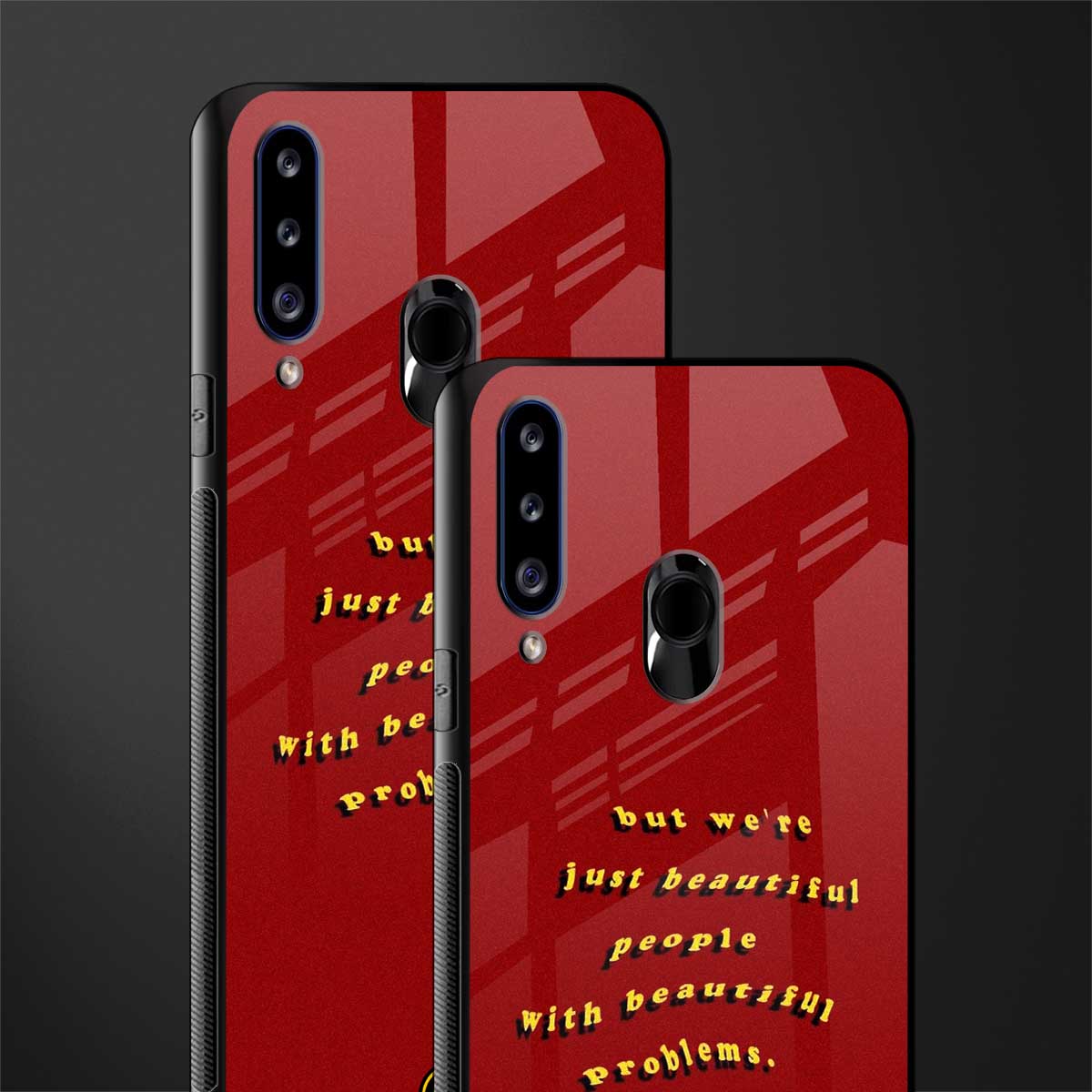 beautiful people with beautiful problems glass case for samsung galaxy a20s image-2