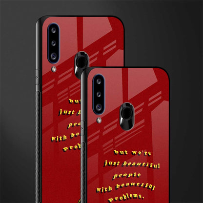 beautiful people with beautiful problems glass case for samsung galaxy a20s image-2