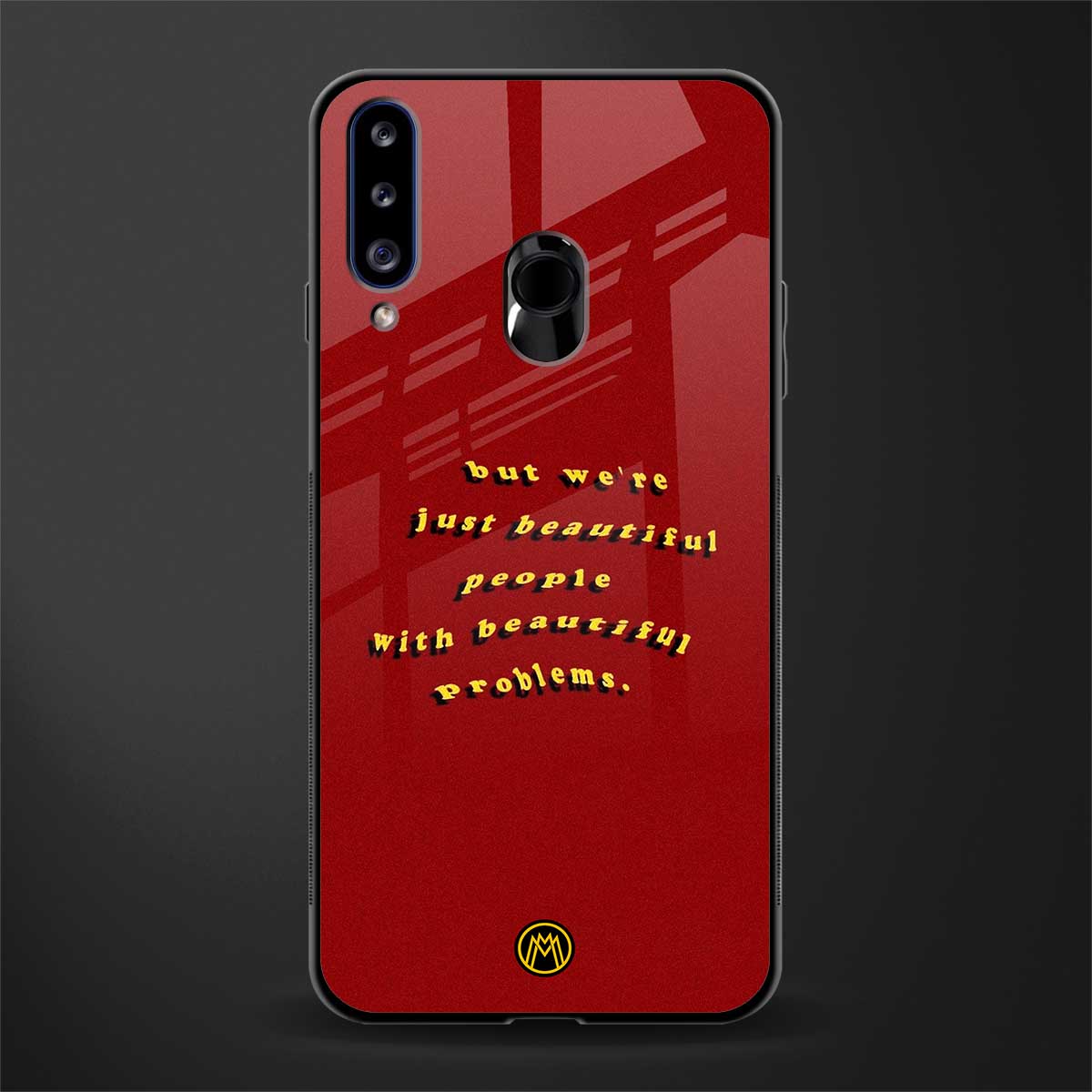 beautiful people with beautiful problems glass case for samsung galaxy a20s image