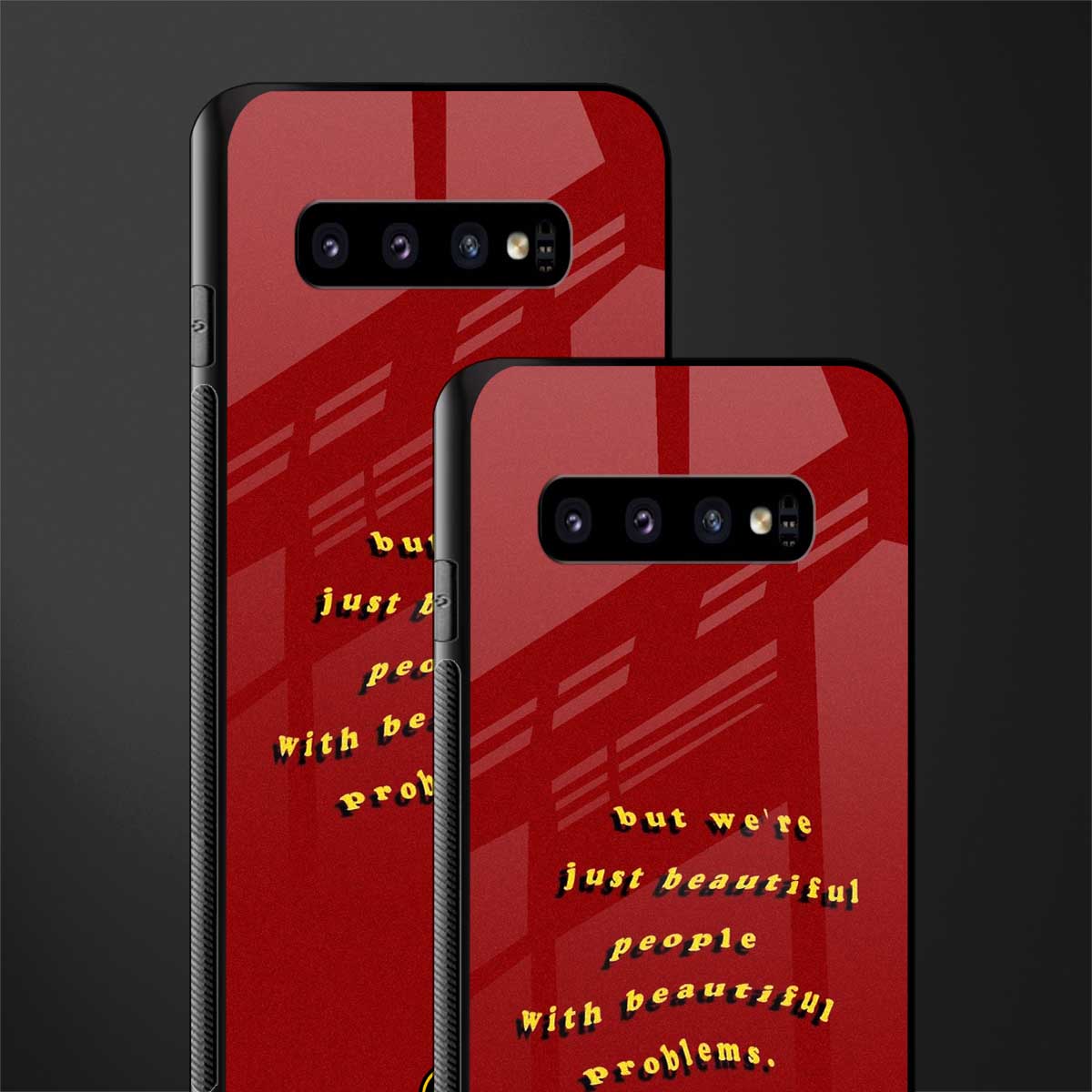 beautiful people with beautiful problems glass case for samsung galaxy s10 plus image-2
