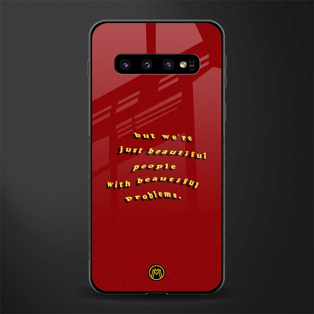 beautiful people with beautiful problems glass case for samsung galaxy s10 plus image