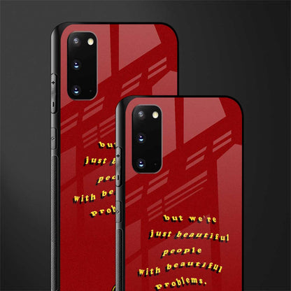beautiful people with beautiful problems glass case for samsung galaxy s20 image-2